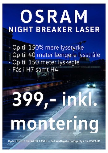 Osram - Night Breaker Laser pæresæt 